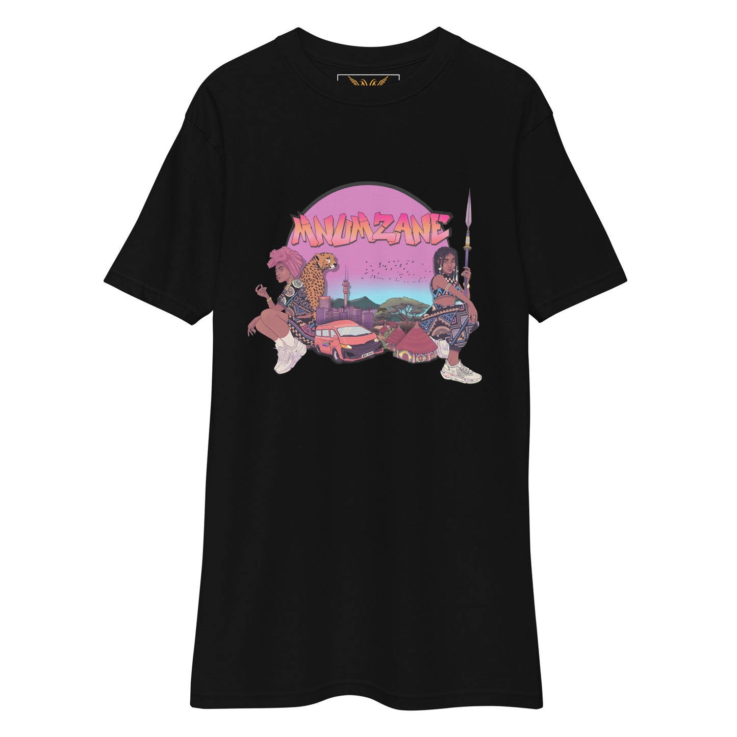 Mnumzane African design heavy Tee